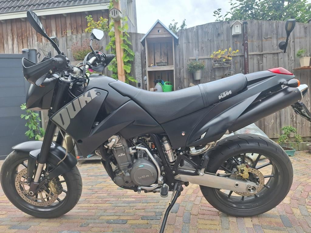KTM Duke 640 LC4 Supermoto - Zwart, Goede Staat, Motoren, Occasion, Motorrijbewijs A, Particulier, Meer dan 35 kW