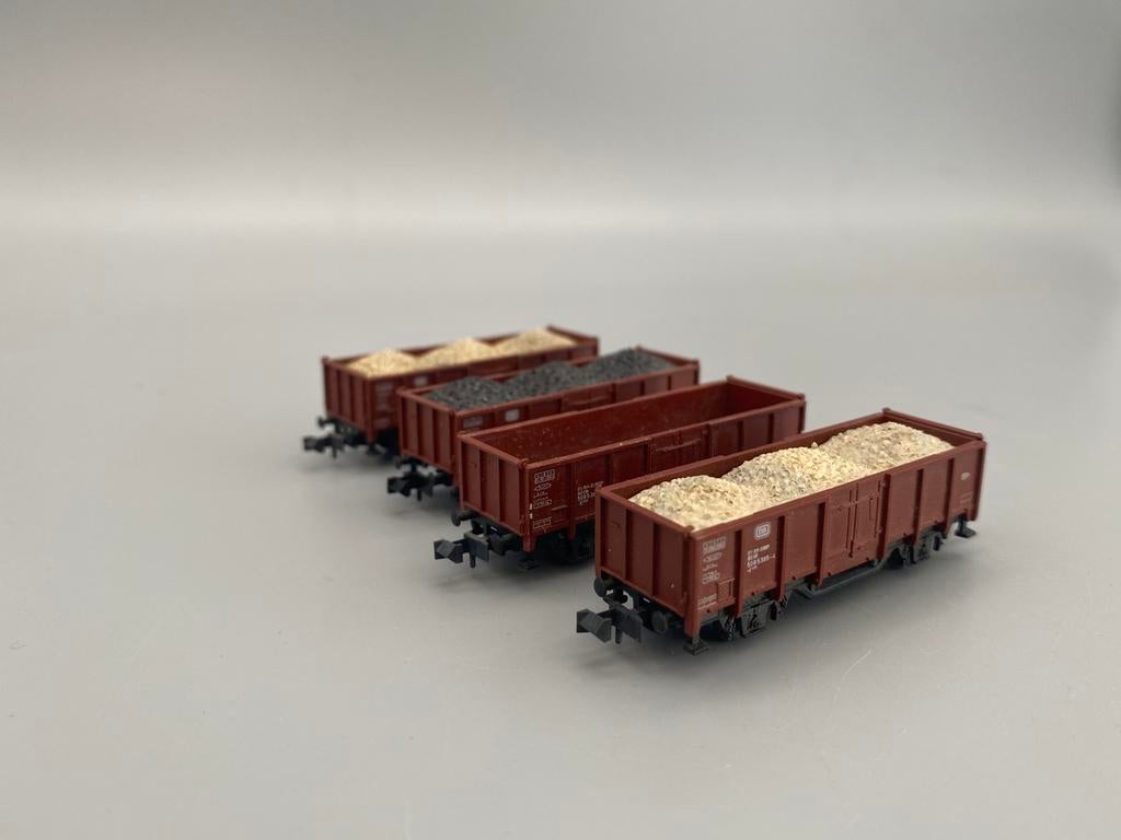 n-spoor mini Trix openbak wagons, Hobby en Vrije tijd, Modeltreinen | N-Spoor, Overige merken, Gebruikt, Gelijkstroom of Wisselstroom