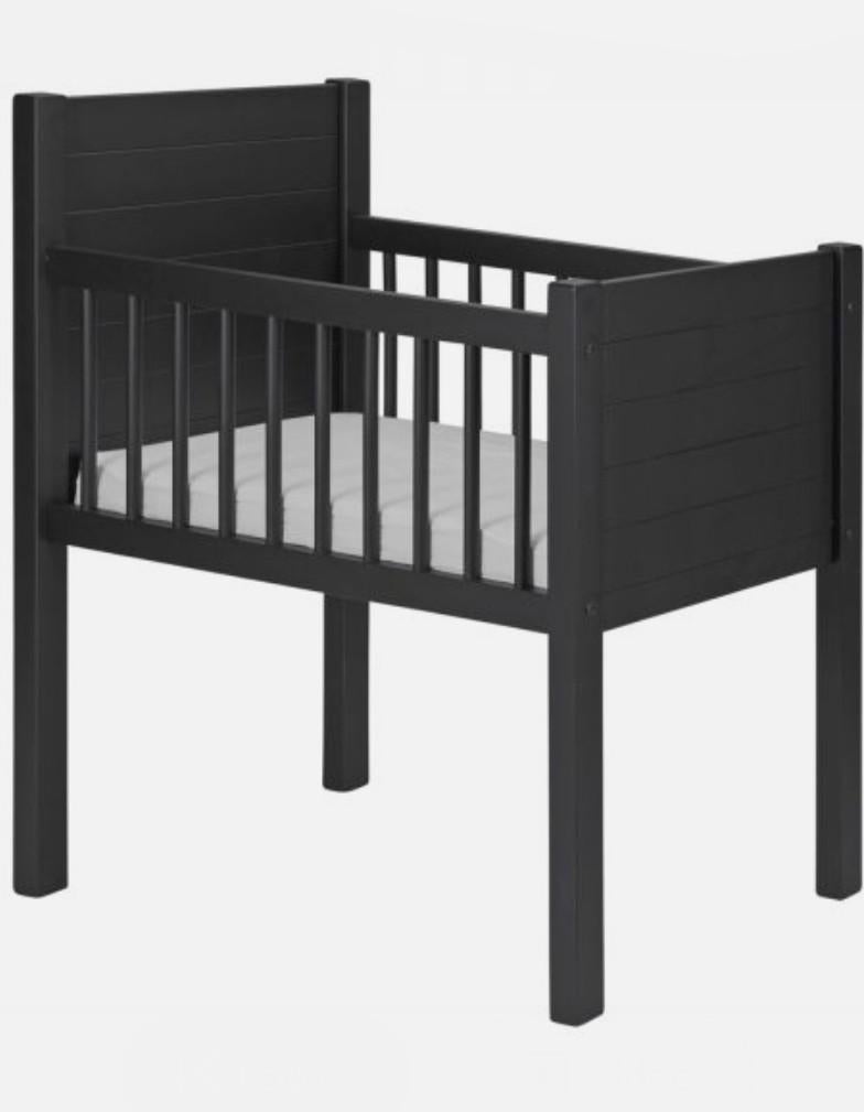 Baby wieg mat zwart met matrasje, Kinderen en Baby's, Babywiegjes en Ledikanten, Ophalen, Wieg