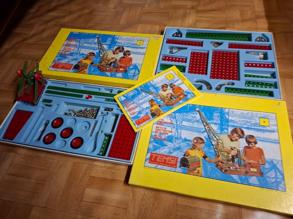 Temsi Meccano Speelgoed Sets 2 & Y - Jaren '80/'90 Vintage, Verzamelen, Speelgoed, Gebruikt, Ophalen of Verzenden