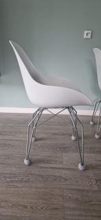 Originele Kubikoff Diamond Dimple Chair (6x). Incl. kussens, Ophalen, Overige materialen, Gebruikt, Wit
