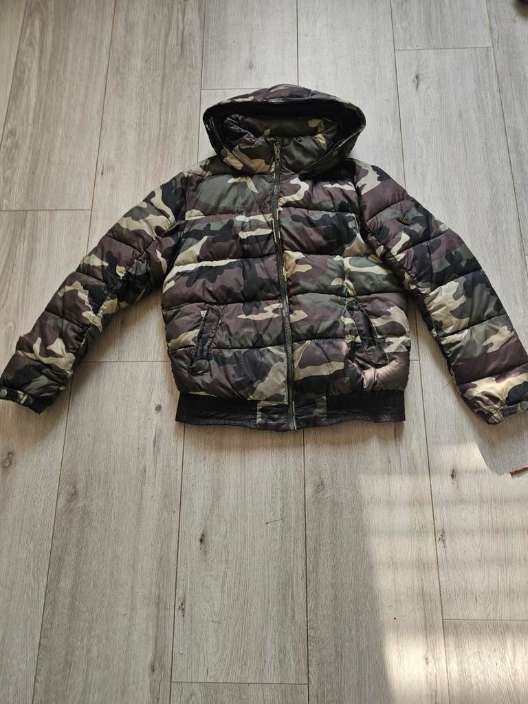 Camo winterjas met capuchon, Ophalen of Verzenden
