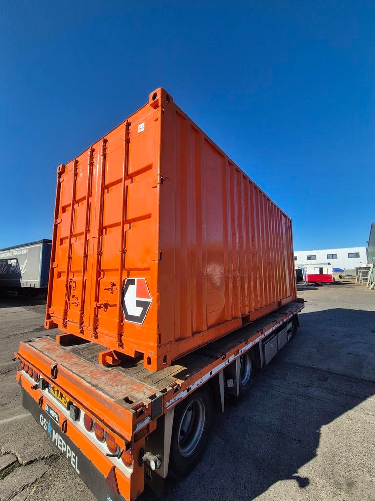 20ft Container met optrekslede - Transport mogelijk, Ophalen of Verzenden