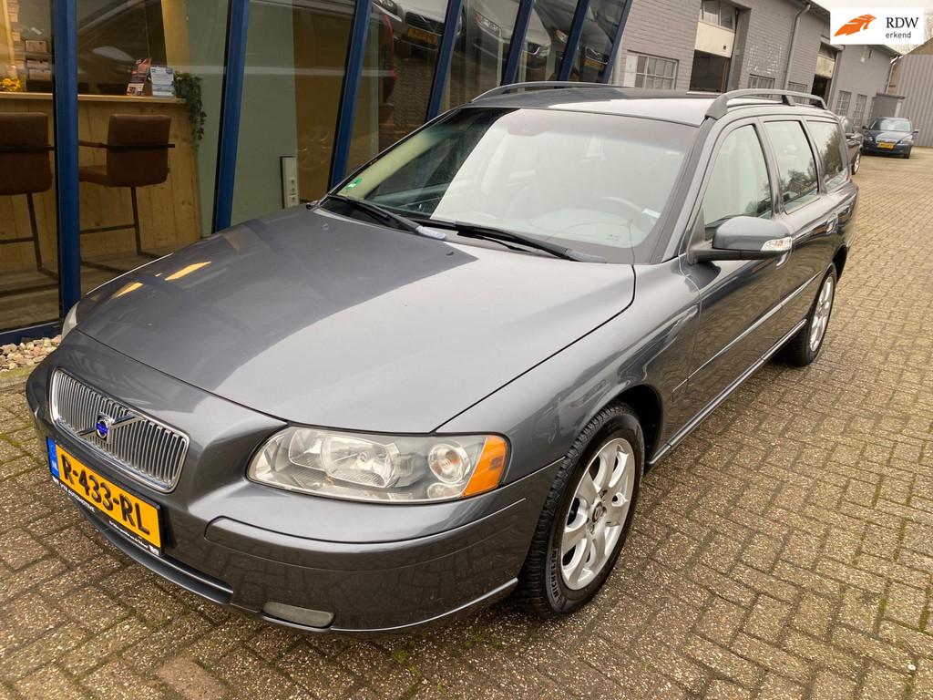Volvo V70 2.5T AWD Edition Automaat LEER / NAVI / PDC, Auto's, Automaat, Zwart, 2521 cc, Vierwielaandrijving