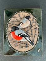 Jie Gantofta Goudvinken. Wandtegel Vintage Keramiek Zweden, Ophalen of Verzenden