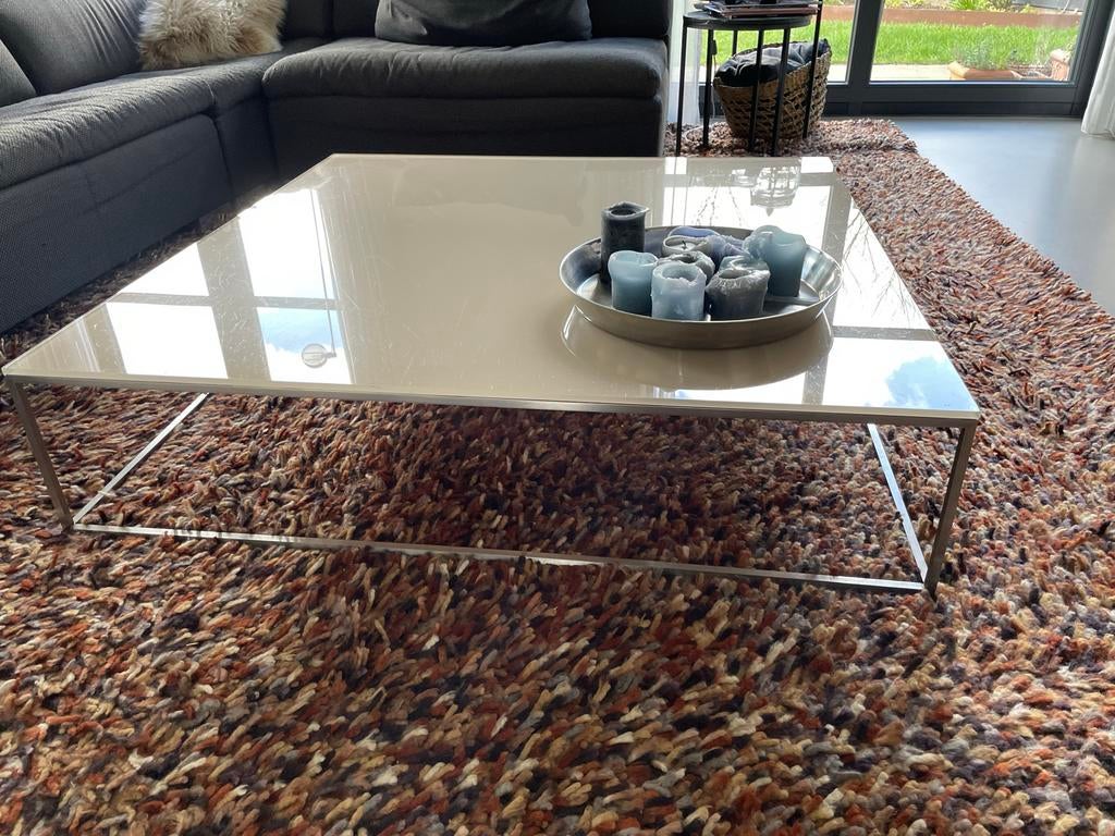 Design Salontafel 120x120 - gratis, Ophalen, Gebruikt, 100 tot 150 cm, Vierkant