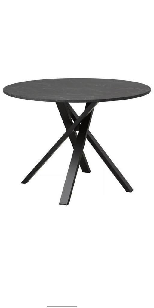 IKEA ronde eettafel met beschermfolie, zo goed als nieuw, Huis en Inrichting, Tafels | Eettafels, 100 tot 150 cm, Rond, Ophalen of Verzenden