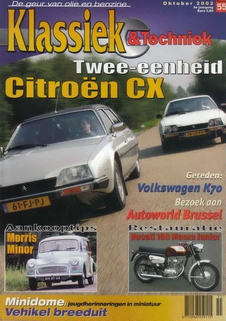 Klassiek & Techniek 55 2002 : Citroen CX GTI - Morris Minor, Ophalen of Verzenden, Gelezen, Algemeen