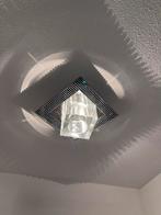 Plafondlamp met kristallen details, Ophalen, Gebruikt, Glas