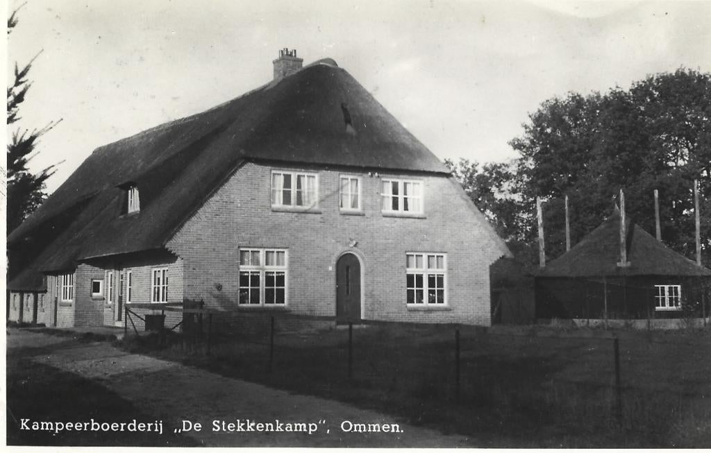 Ommen kampeerboerderij 'de Stekkenkamp', Verzenden, 1940 tot 1960, Gelopen, Overijssel