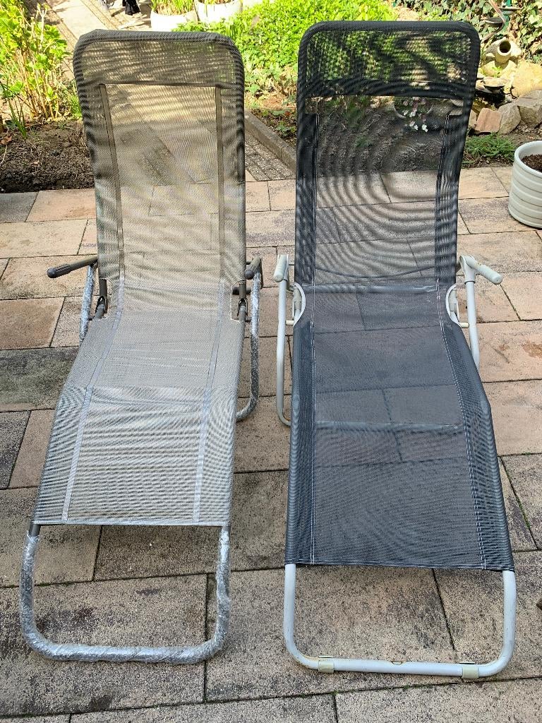 ligstoelen, Tuin en Terras, Ligbedden, Gebruikt, Kunststof, Ophalen