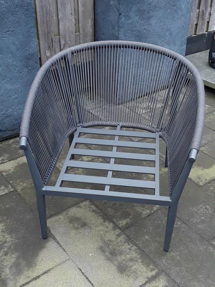 Lounge set 5 pers .donker grijs, Tuin en Terras, Tuinsets en Loungesets, Ophalen of Verzenden, Nieuw, Bank