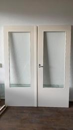 Dubbele binnendeur, Gebruikt, Binnendeur, 200 tot 215 cm, Vouwdeur