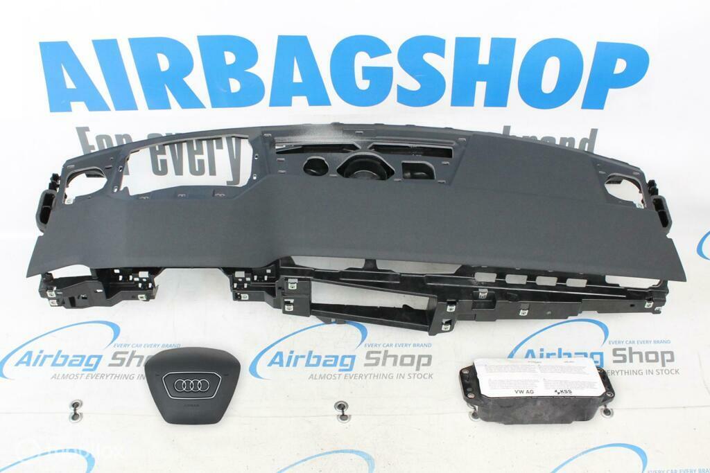 Airbag set Dashboard zwart met HUD Audi A6 C8 (2018-heden), Gebruikt, Ophalen of Verzenden