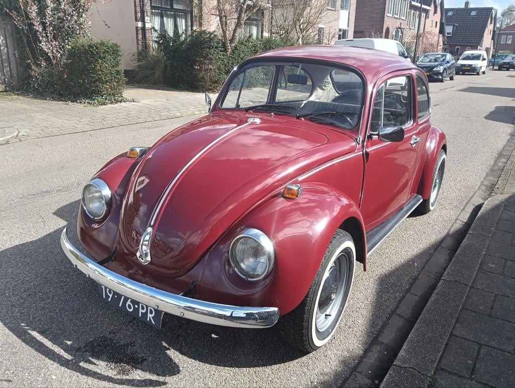 Volkswagen Kever 1200 1.2 *1970* Rood, Auto's, Oldtimers, Zwart, Volkswagen, 35 pk, Bedrijf