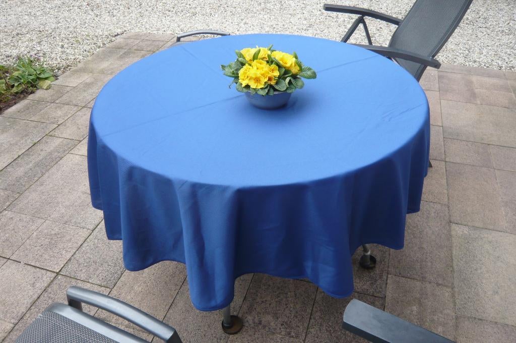 Tuintafelkleed170cm rond, en donker blauw, Ophalen of Verzenden, Nieuw