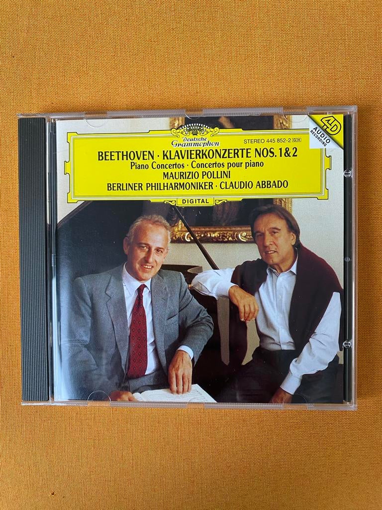 Beethoven: Pianoconcerten 1 & 2 - Pollini, Abbado CD, Ophalen of Verzenden, Classicisme, Gebruikt, Orkest of Ballet