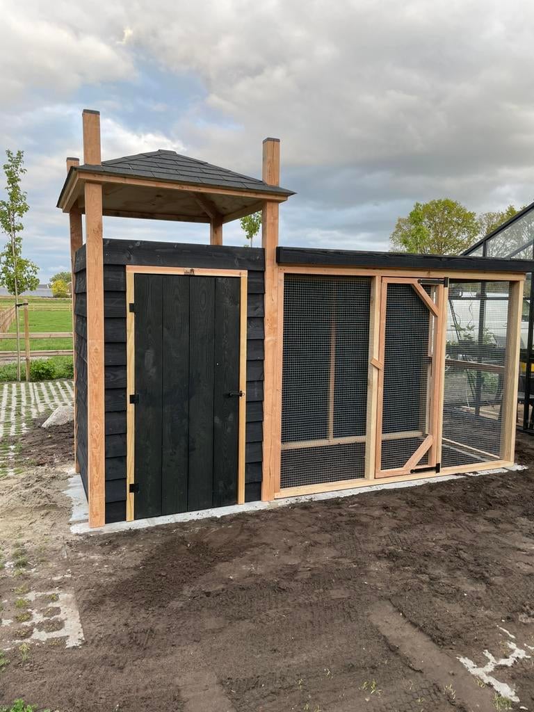 Nieuw kippenhok hooiberg van douglas hout 4 meter, Ophalen, Nieuw, Kippenhok of Kippenren