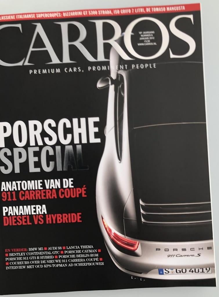 Carros Porsche Special jaar 2012 NIEUW, Auto diversen, Handleidingen en Instructieboekjes, Ophalen