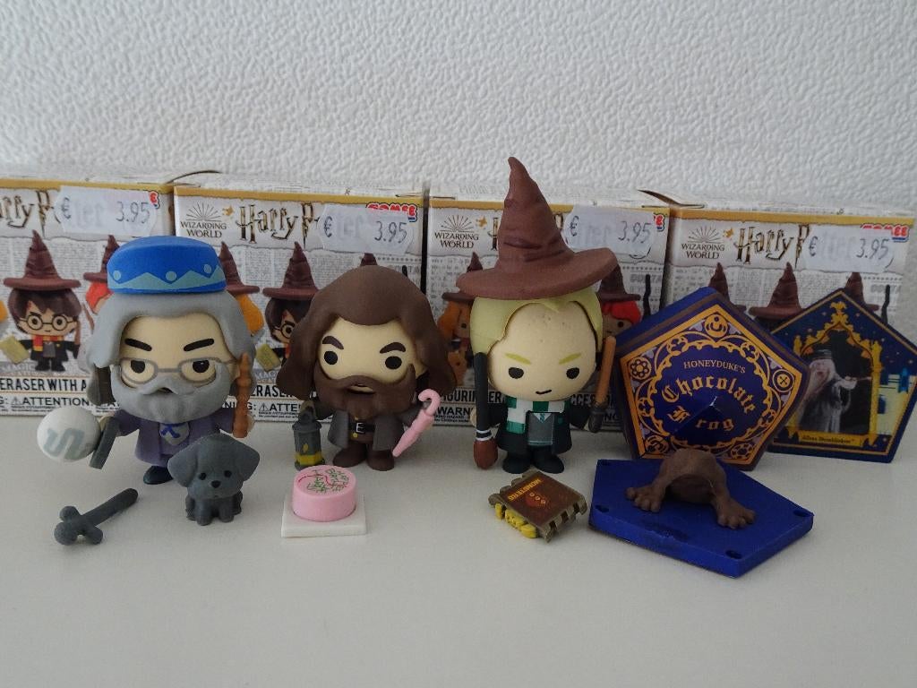 Harry Potter figuurgummen met accessoires, Verzamelen, Harry Potter, Ophalen of Verzenden, Nieuw, Overige typen
