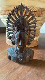 Houten beeld, Ophalen of Verzenden, Zo goed als nieuw