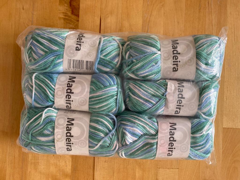 Nieuw 6 x 50 gram gemêleerd haak of breigaren rookvrij, Ophalen of Verzenden, Zo goed als nieuw, Breien of Haken, Wol of Garen