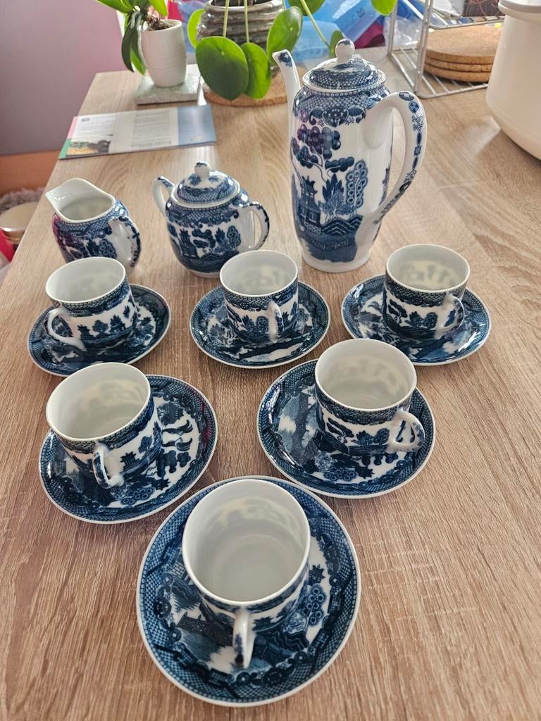 Blue Willow koffie/ thee servies set, Antiek en Kunst, Ophalen of Verzenden