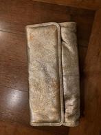 envelop tasje goudkleurig/zilver  en blauw, Ophalen of Verzenden, Zo goed als nieuw, Blauw, Avondtasje