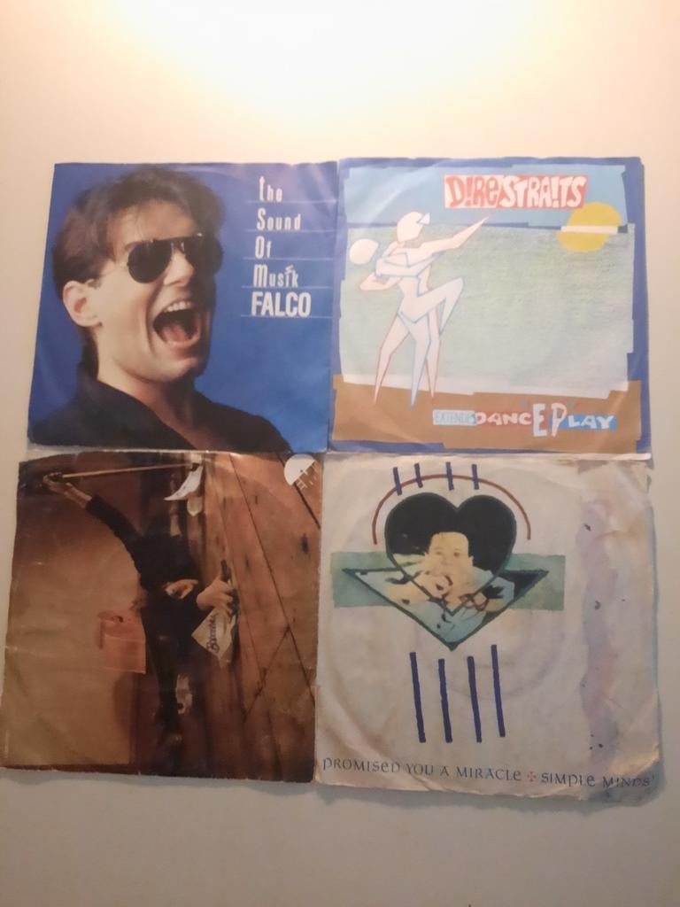 4x top vinyl singels, Cd's en Dvd's, Vinyl | Pop, Ophalen of Verzenden, Gebruikt, Overige formaten