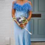 nieuw met kaartjes Daily Sleeper lichtblauwe jurk met veren, Maat 38/40 (M), Blauw, Nieuw, Ophalen of Verzenden