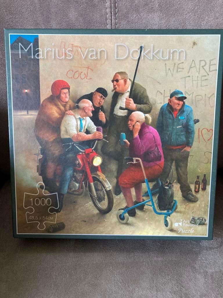 Marius van Dokkum puzzel - Tweede jeugd, Hobby en Vrije tijd, Ophalen of Verzenden, 500 t/m 1500 stukjes, Zo goed als nieuw, Legpuzzel
