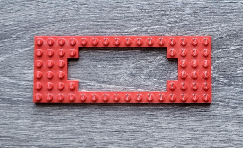 Lego trein locomotief bouw bodem plaat Rood (standaard), Ophalen of Verzenden, Gebruikt, Losse stenen, Lego