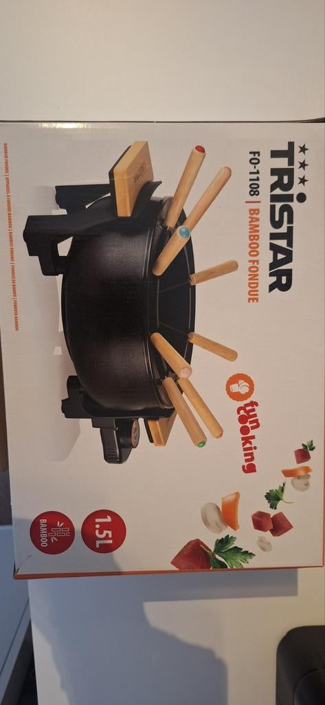 Tristar Bamboo Fondue FO-1108, Ophalen of Verzenden, Elektrisch, Fondueset