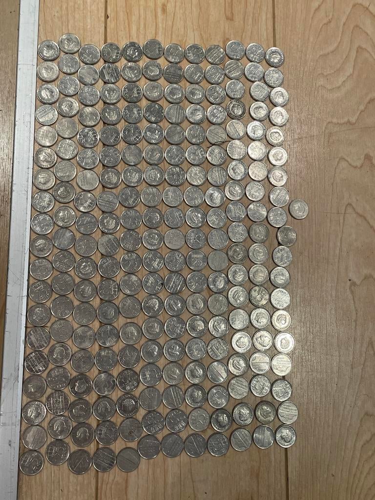 229 kwartjes / 25 cent munten, Ophalen of Verzenden