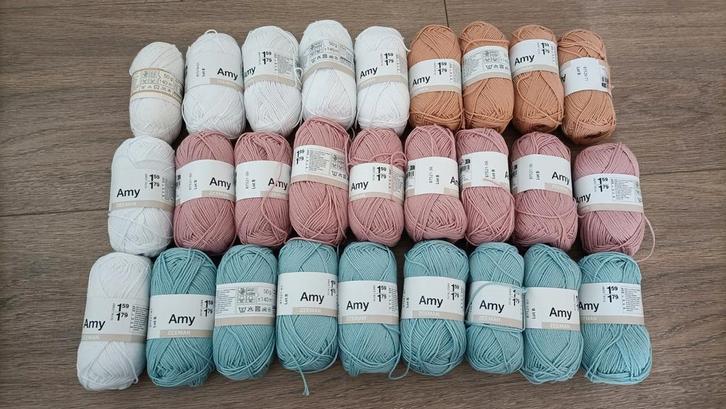 Amy garen 100% polyester, Hobby en Vrije tijd, Breien en Haken, Nieuw, Breien of Haken, Wol of Garen, Ophalen of Verzenden