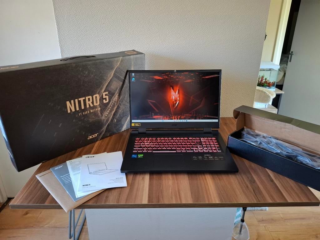 Gaming Laptop Acer Nitro 5 17,3", Ophalen, 2 tot 3 Ghz, 512 GB, Gaming