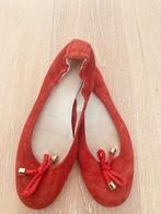 Suede rode ballerina's, schoene van Pepper mt. 37, Meisje, Schoenen, Ophalen of Verzenden, Zo goed als nieuw