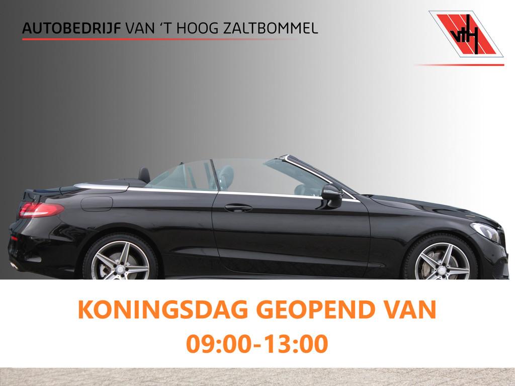 Mercedes-Benz C-Klasse Cabrio 180 AUT9 AMG LINE AIRSCARF CAM, Auto's, Mercedes-Benz, Automaat, Cabriolet, 4 stoelen, Zwart