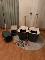 Compleet pakket kattenbenodigdheden, kattenbakken, krabpalen, Ophalen of Verzenden, Zo goed als nieuw