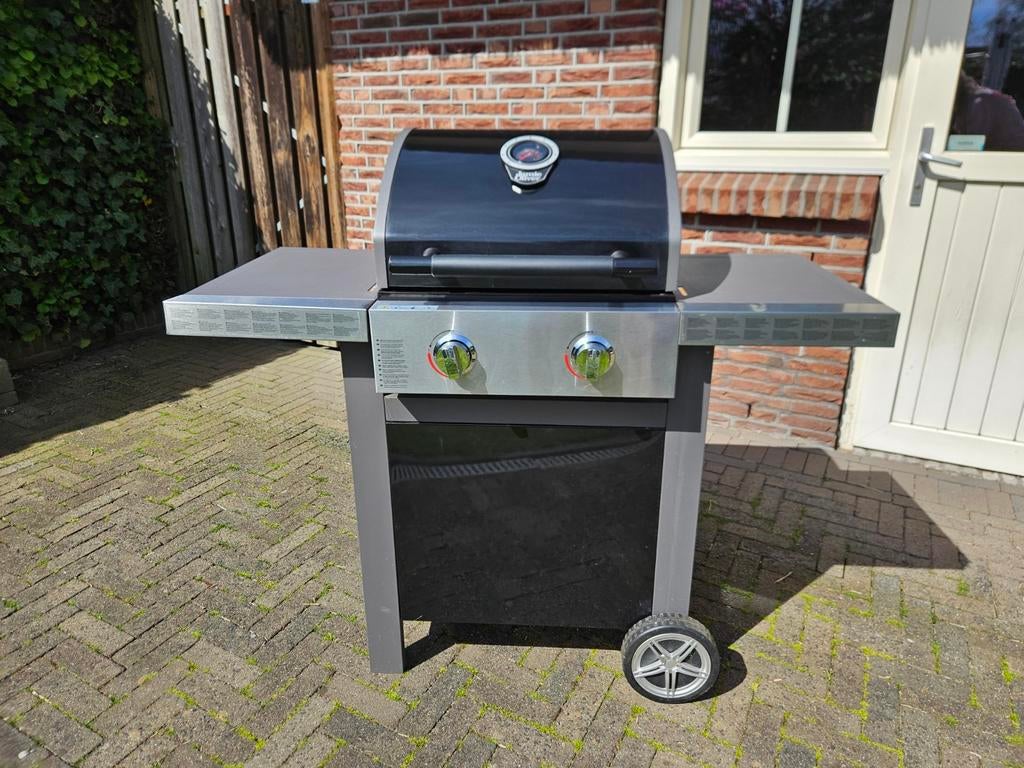Jamie Oliver Gasbarbecue met 2 branders, Tuin en Terras, Gasbarbecues, Ophalen, Gebruikt, Jamie Oliver