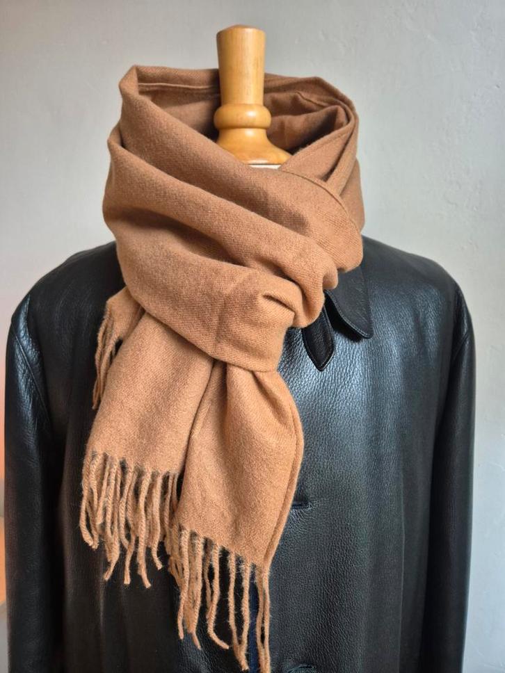 Loro Piana Sjaal - Superfine Wool & Cashmere, Kleding | Heren, Stropdassen, Zo goed als nieuw, Effen, Beige, Ophalen of Verzenden