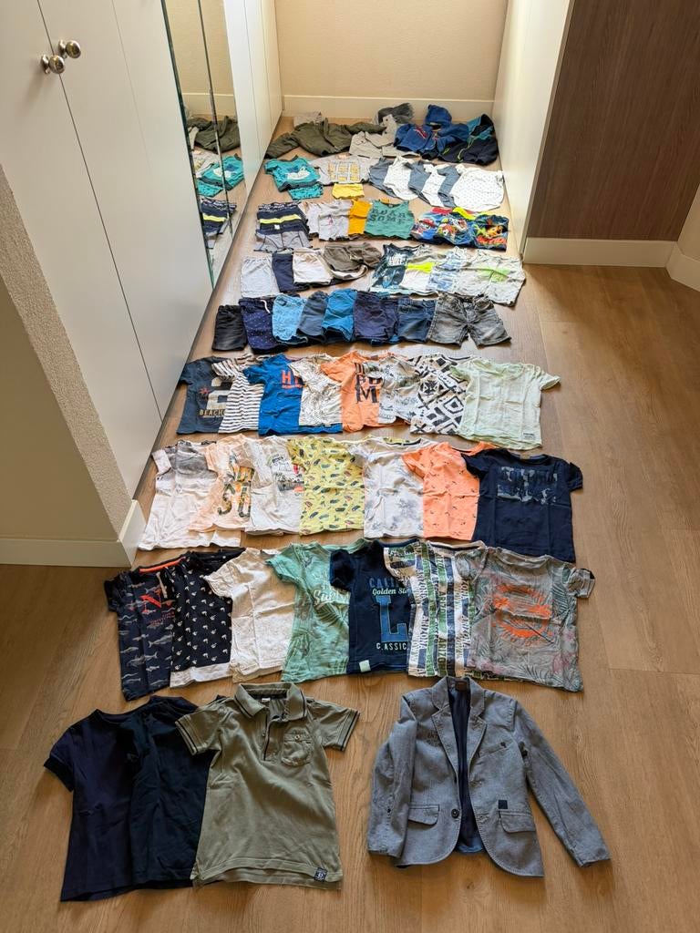 Kleding pakket jongen mt 104 (voorjaar - zomer - 67 stuks!), Ophalen of Verzenden, Zo goed als nieuw, Jongen