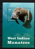 GRENADA 2015 PF BLOK LAMANTIJN ZEEZOOGDIEREN ZEELEVEN 2, Ophalen of Verzenden, Postfris, Dier of Natuur