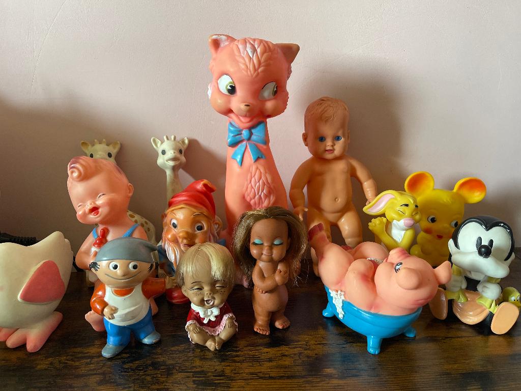 Oude rubber speelgoed, Antiek en Kunst, Antiek | Speelgoed, Ophalen of Verzenden