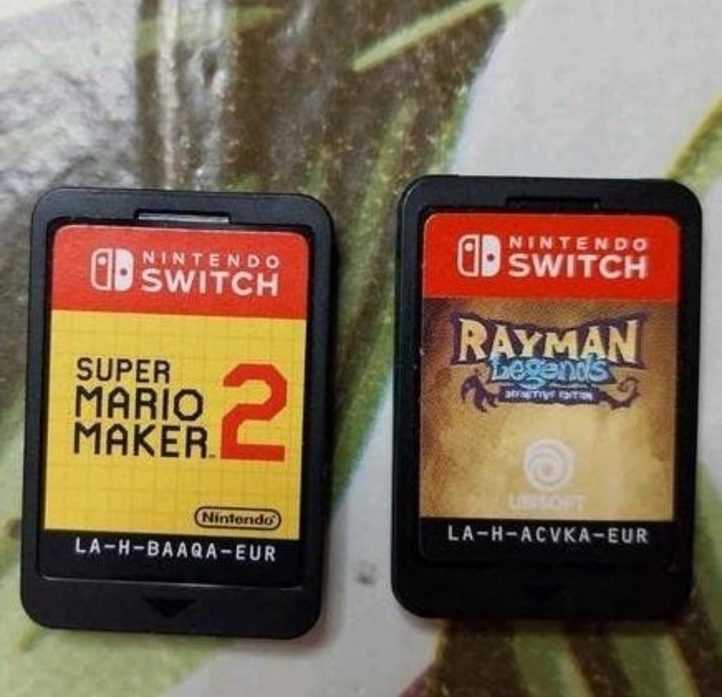 Super Mario Maker 2 en Rayman Legends Nintendo Switch, Spelcomputers en Games, Games | Nintendo Switch, Zo goed als nieuw, Avontuur en Actie