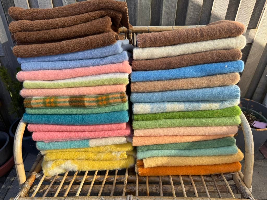 Zuiver wollen babyddekens 100x75 100%wol wieg en wagen, Ophalen of Verzenden, Zo goed als nieuw, Deken