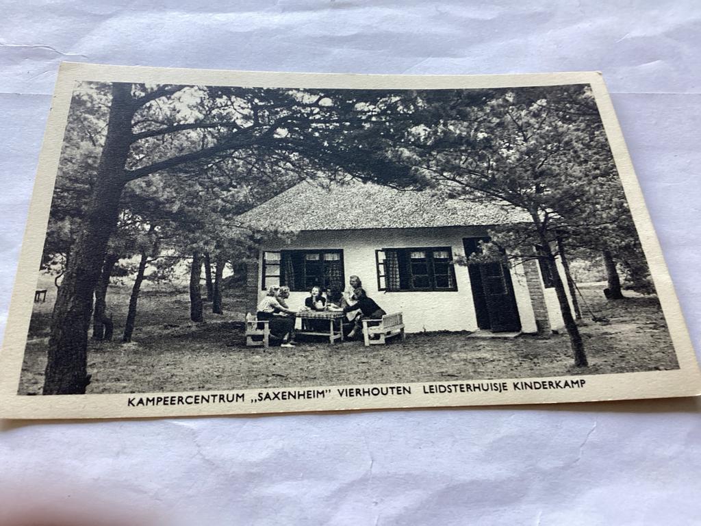 Oude Ansichtkaart Kampeercentrum Saxenheim Vierhouten, Ophalen of Verzenden, 1940 tot 1960, Gelopen, Gelderland