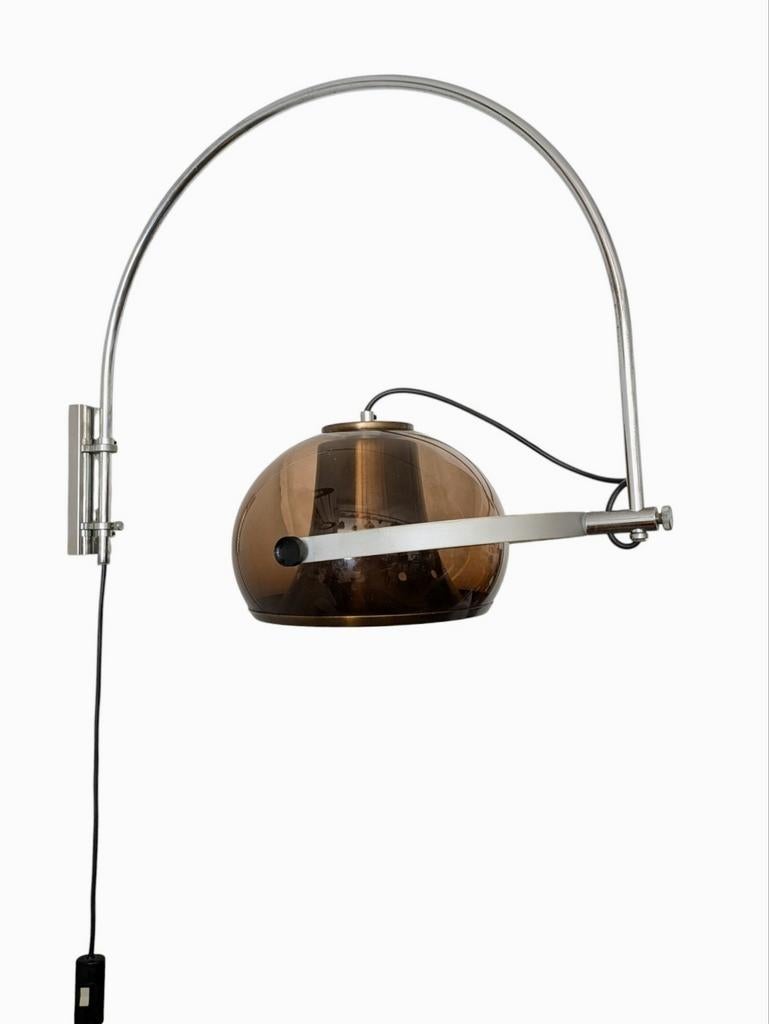 Vintage Dijkstra verstelbare wandlamp, booglamp, Ophalen, Kunststof, Gebruikt, .