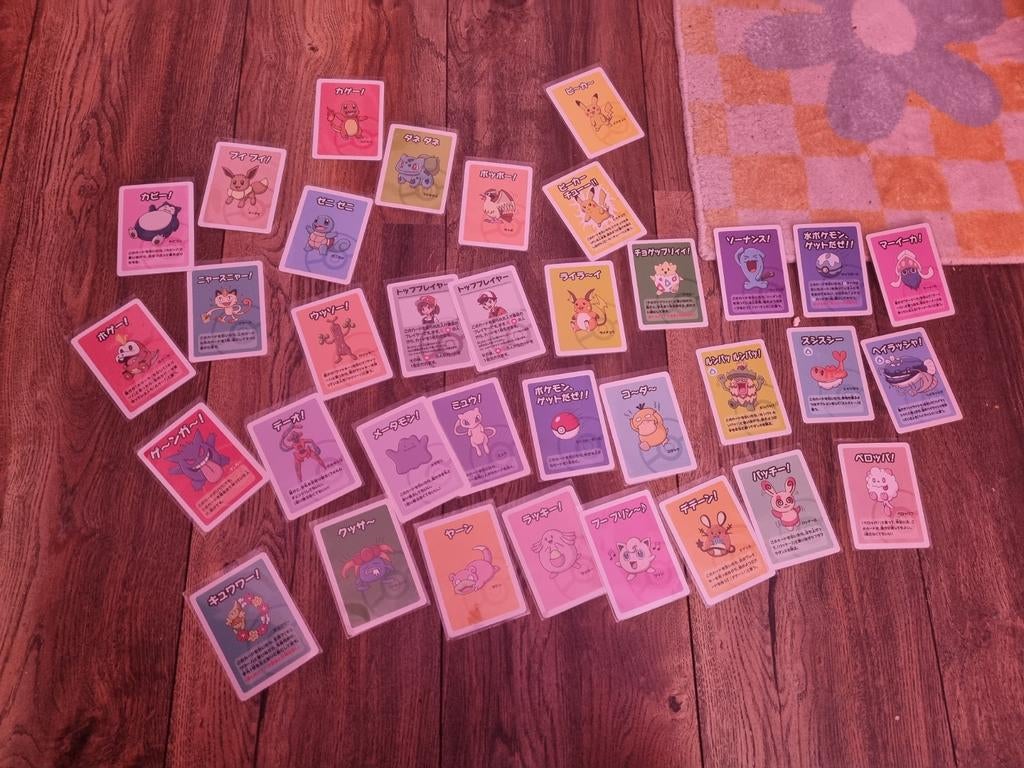 35 Japanse Pokémon kaarten - 2 verschillende sets, Ophalen of Verzenden, Gebruikt, Meerdere kaarten