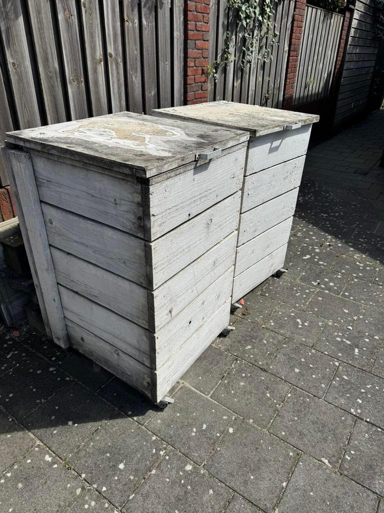Container ombouw 2 stuks gratis, Ophalen, Zo goed als nieuw, Hout, Containerberging